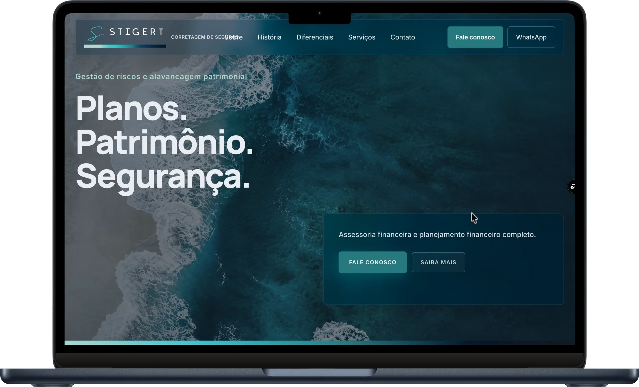 Site de corretor gerado pela plataforma